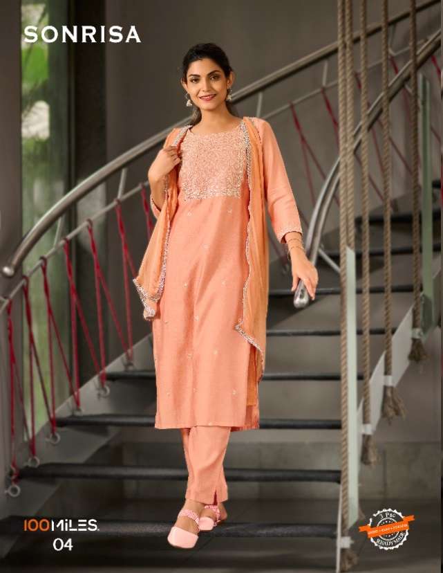 100-miles-sonrisa-viscose-catchy-look-kurti-pant-with-dupatta-catalog-4