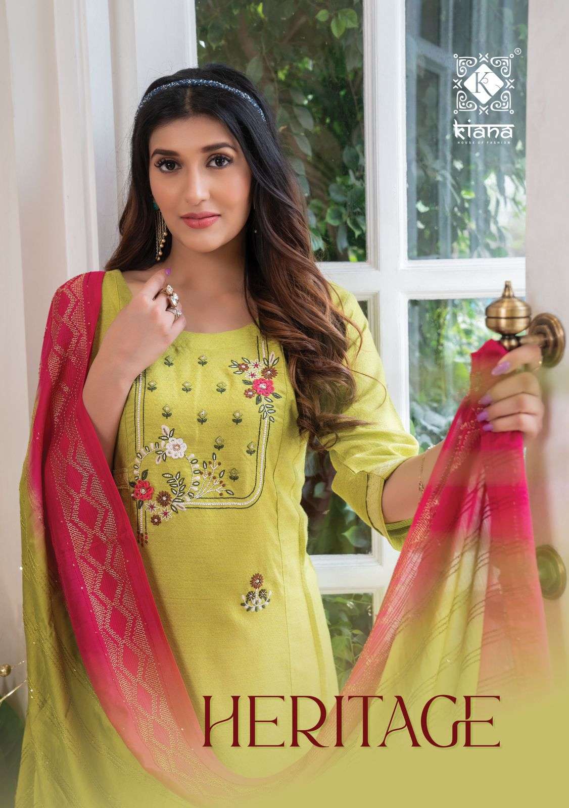KIANA HERITAGE VISCOS KURTIS PENT WITH DUPATTA LATEST CATLOGE