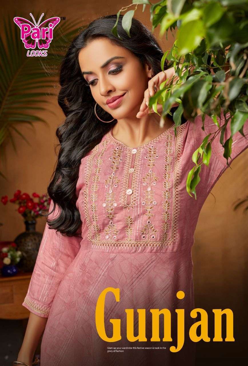 PARI GUNJAN RAYON KURTIS WHOLESALE CATLOGE 