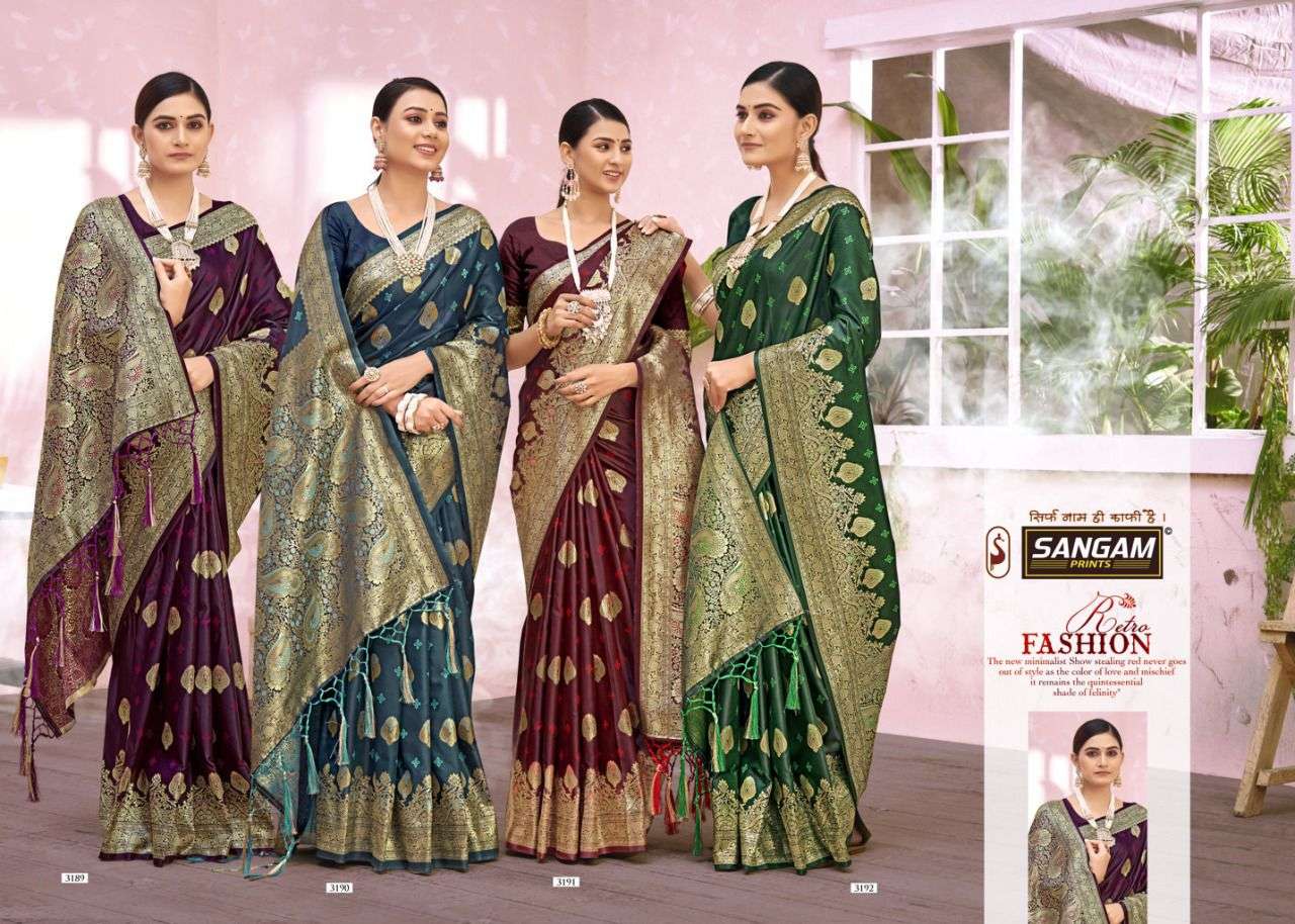 SANGAM PRINT JALPARI VOL-5 SILK SAREE CATALOG WHOLESALER