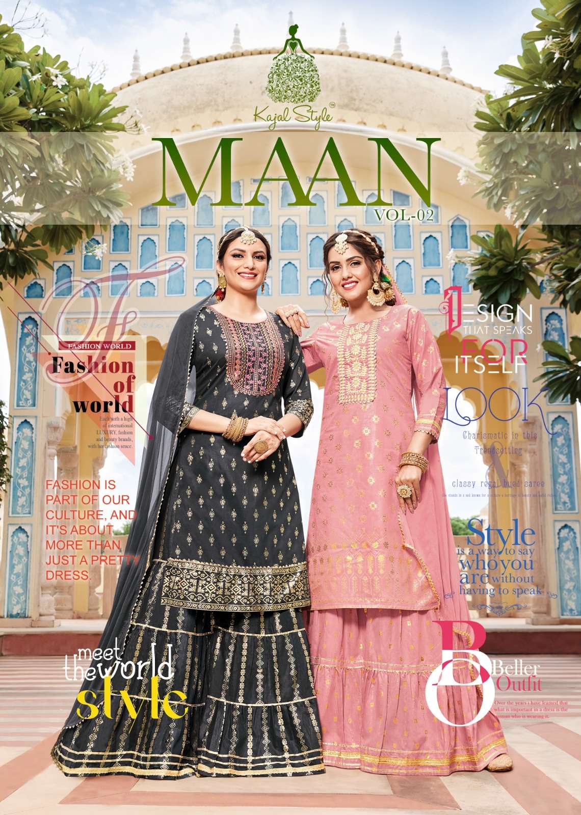 KAJAL STYLE MAAN VOL-2 CHANDERI KURTIS LATEST CATLOG WHOLESALE 