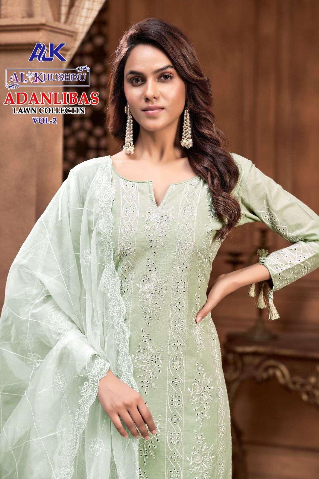 AL KHUSBHU ADAN LIBAS VOL 2 COTTON PAKISTANI SALWAR SUIT WHOLESALE COLLECTION