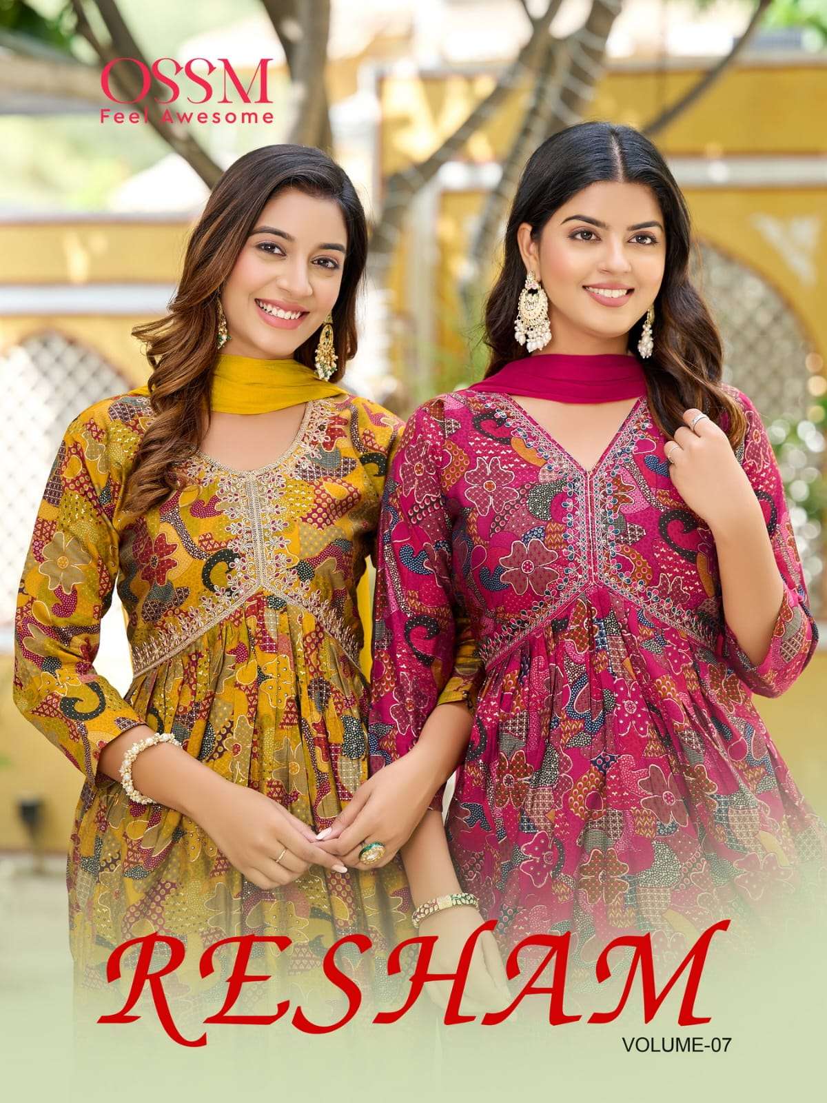 OSSM RASAM VOL 7 CHADERI ALIA CUT KURTIS LATEST READYMADE COLLECTION 