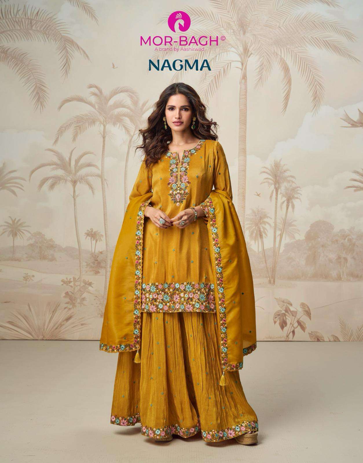 AASHIRWAD NAGMA SILK READYMADE SUIT WHOLESALE COLLECTION