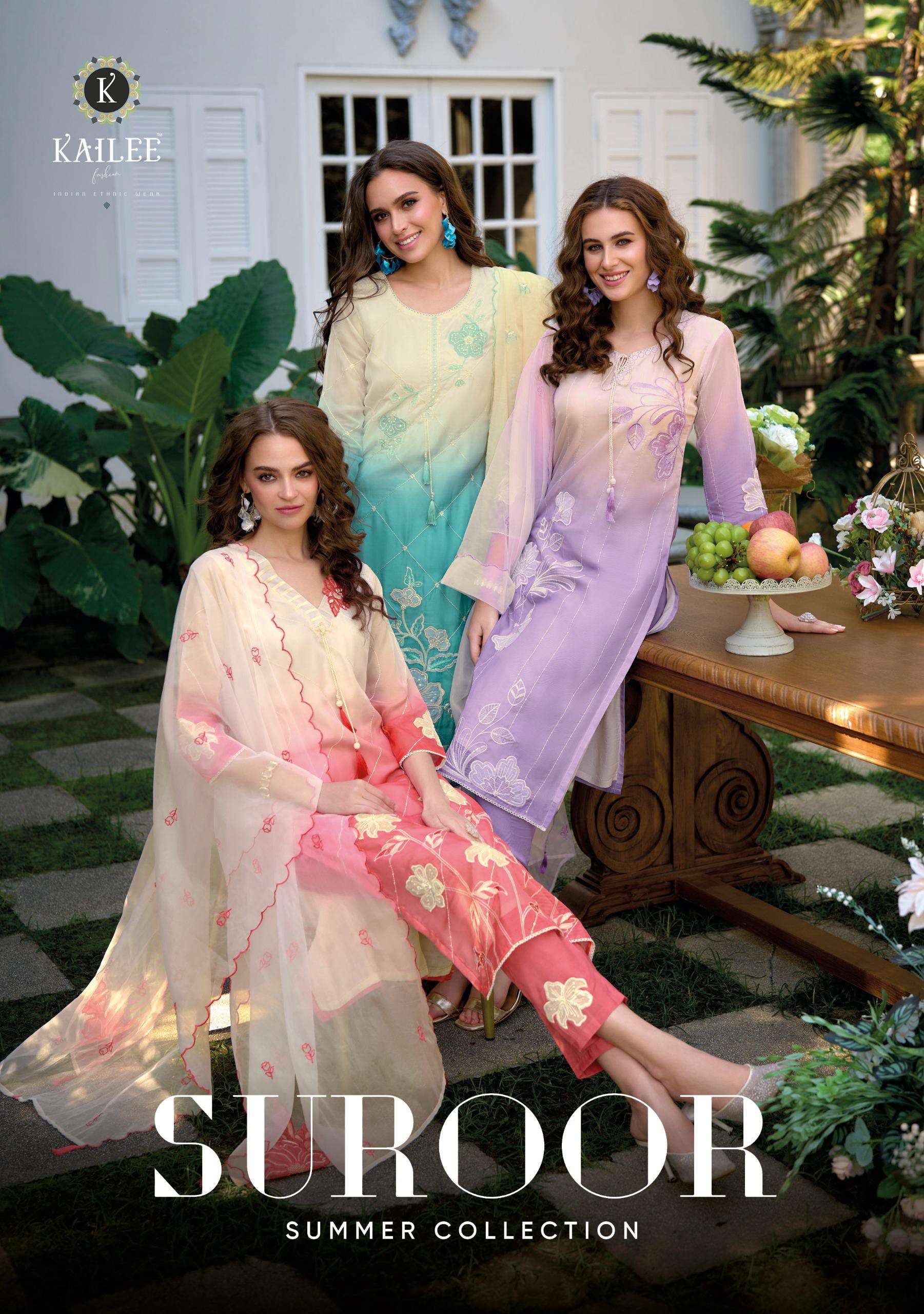 KAILEE SURROR COTTON PAKISTANI SUIT WHOLESALE COLLECTION 