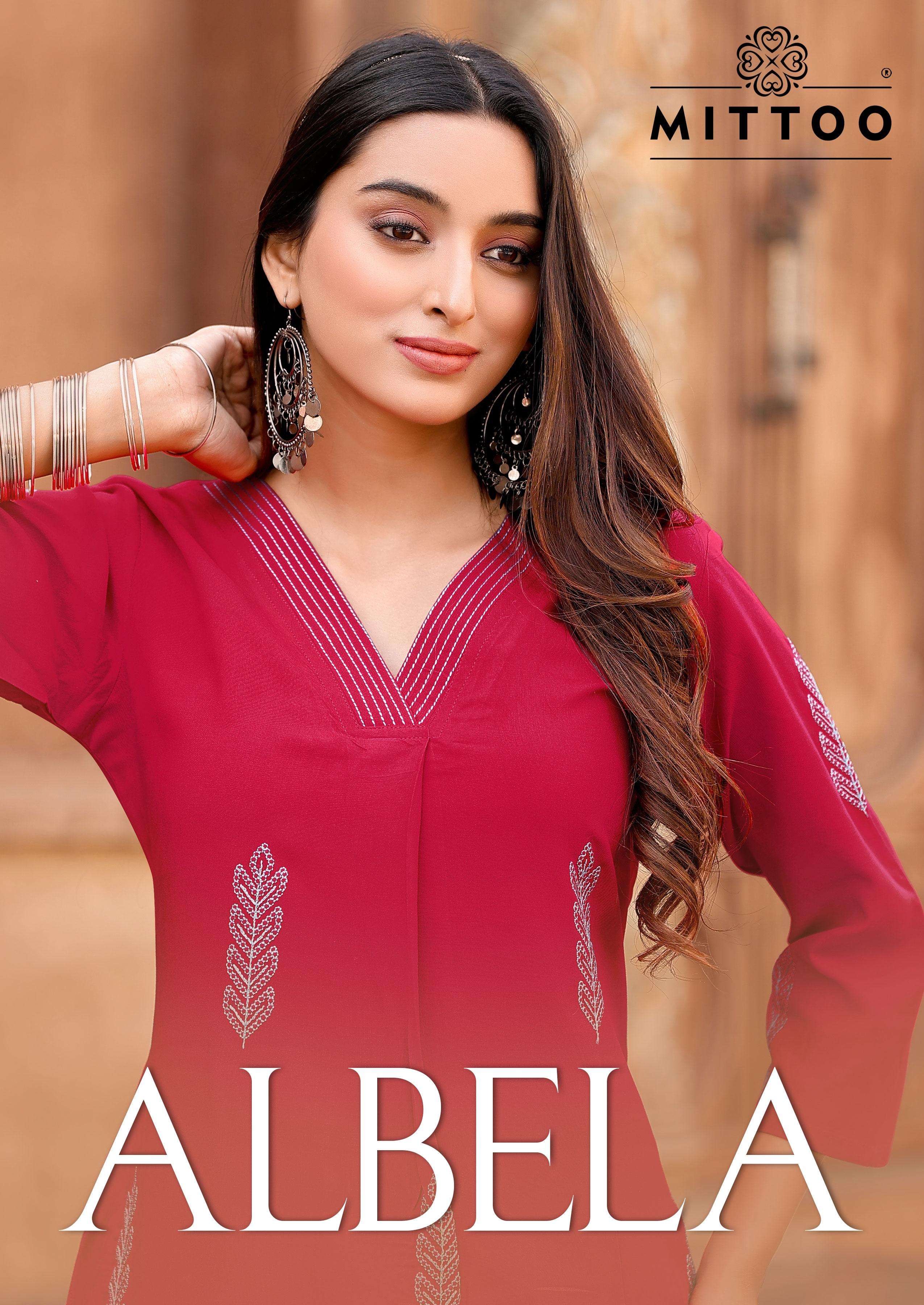 MITOO ALBELA RYAON KURTI SET WHOLESALE COLLECTION 