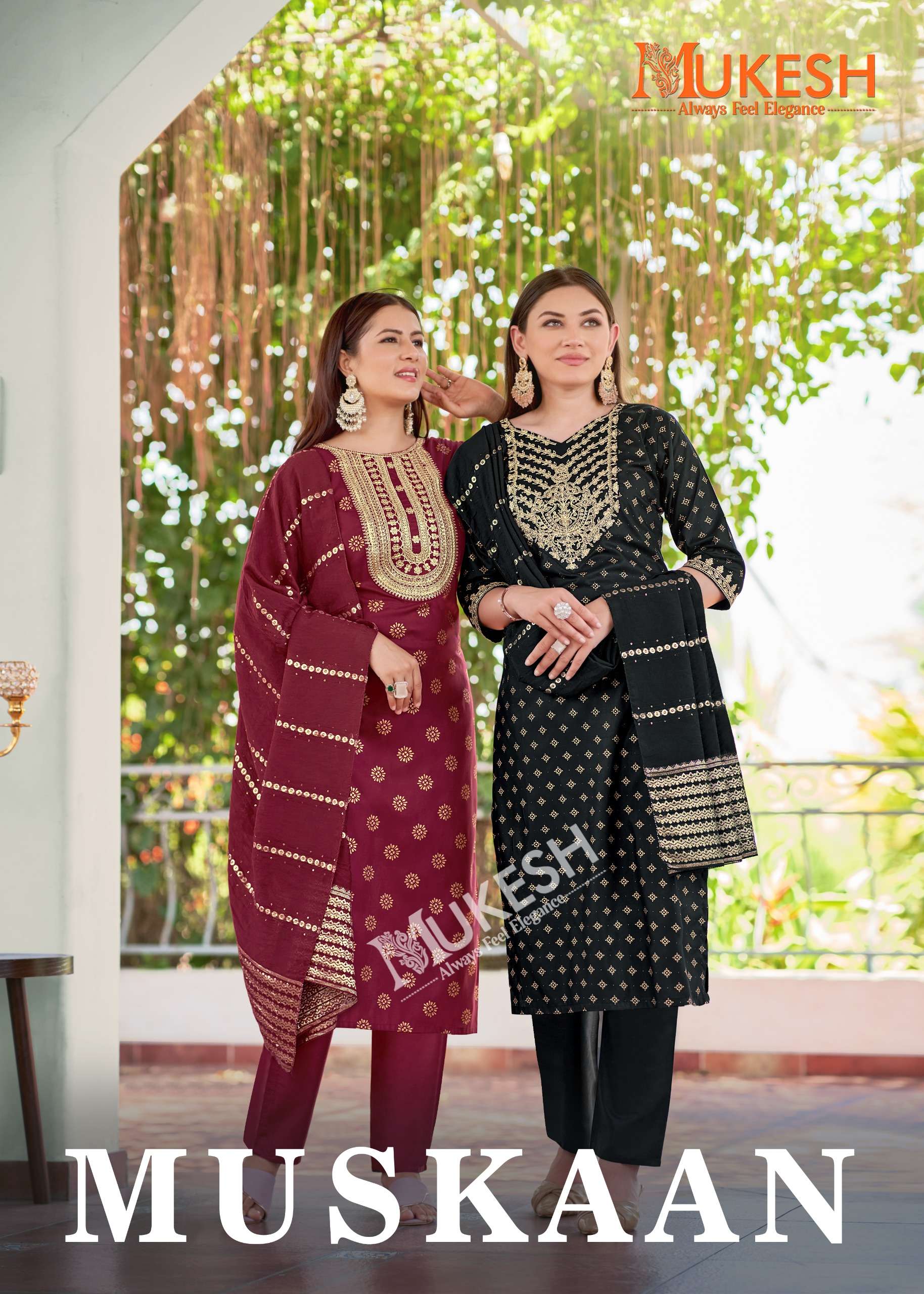 MUKESH MUSKAAN RAYON DESIGNER KURTI WHOLESALE COLLECTION 