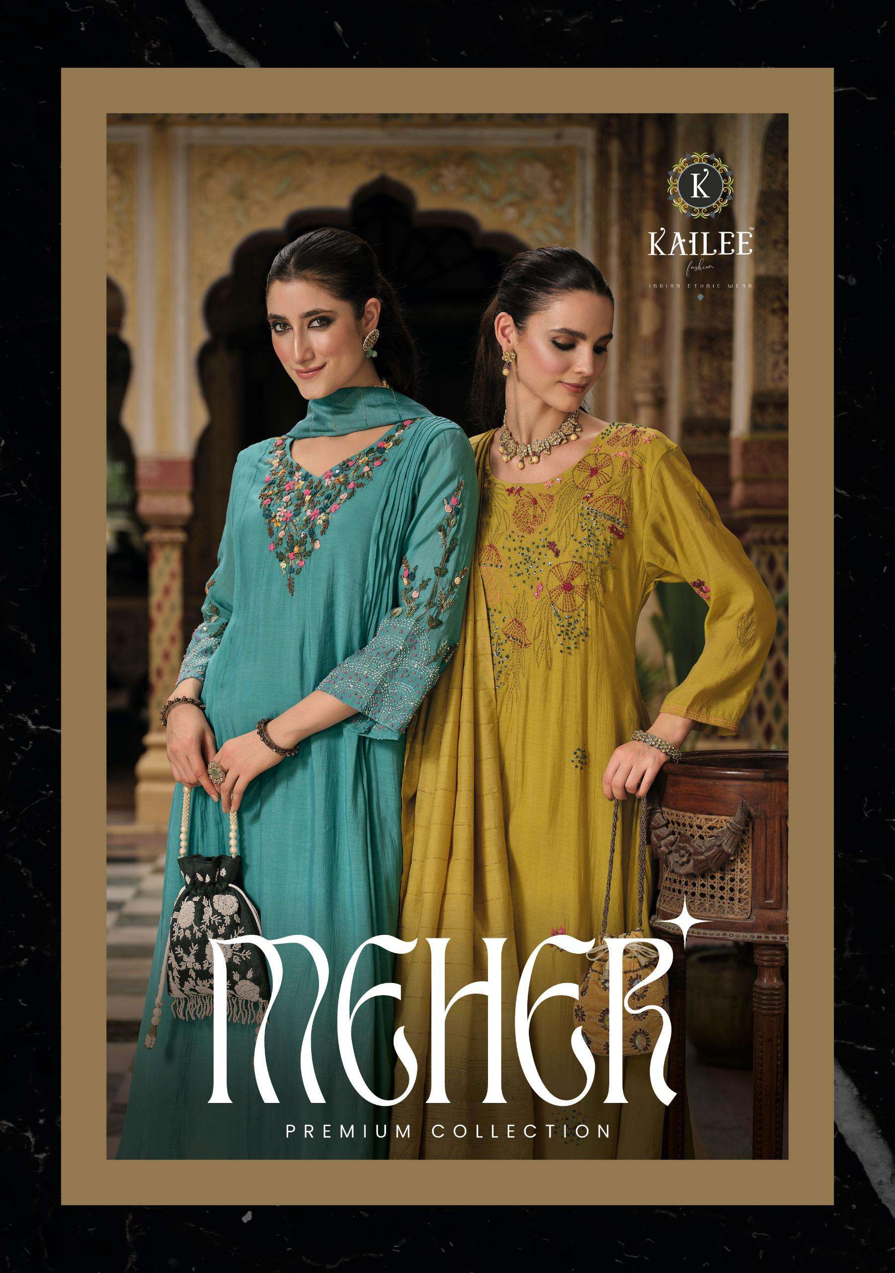 KAILEE MEHER CHANDERI READYMADE SUIT WHOLESALE COLLECTION 
