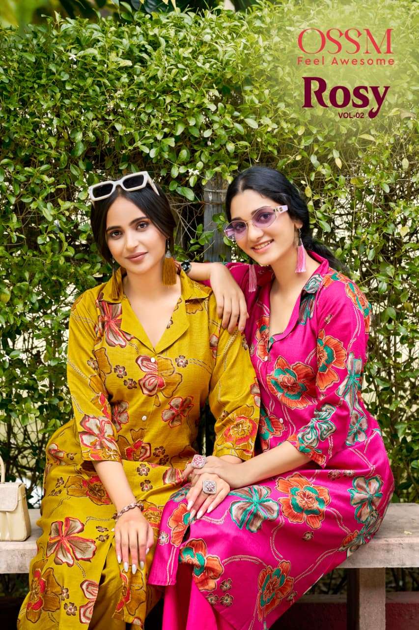 OSSAM ROSY VETICAN PRINT CORD SET WHOLESALE COLLECTION 